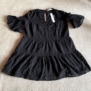 Black baby doll dress